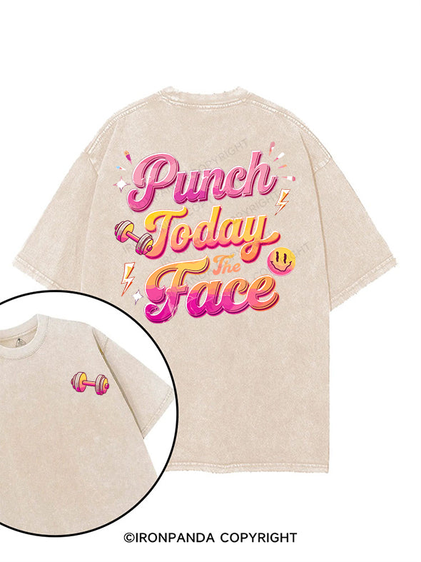 punch today in the face printed Gym Shirt