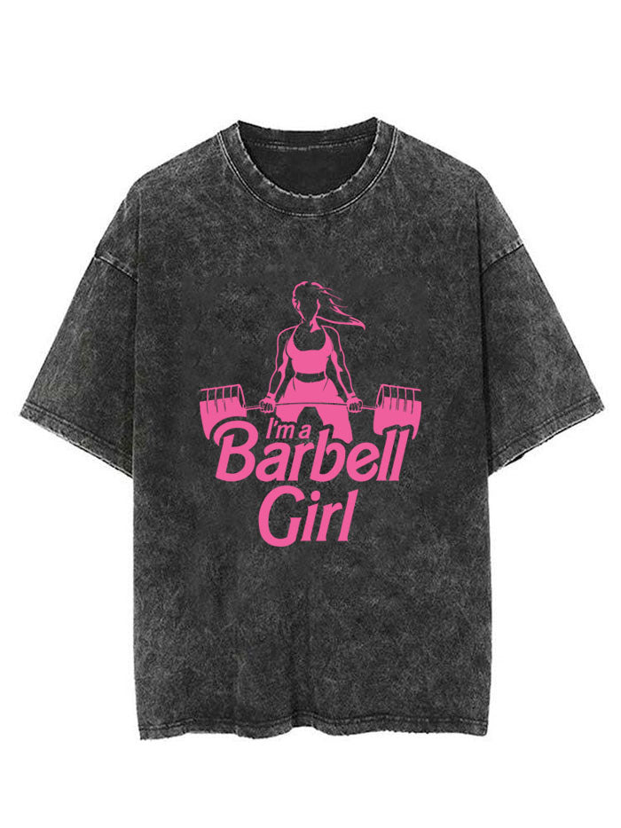 I AM A BARBELL GIRL VINTAGE GYM SHIRT