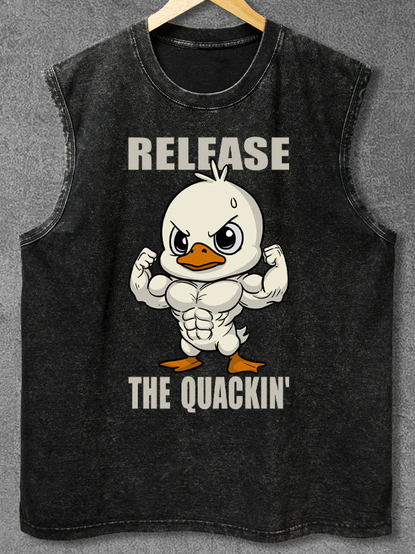 release the quackin' Washed Gym Tank
