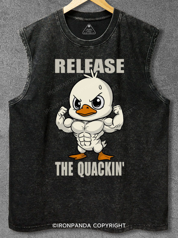 release the quackin' Washed Gym Tank