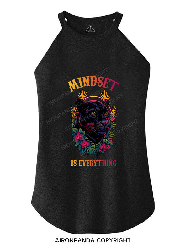 MINDSET IS EVERYTHING TRI ROCKER COTTON TANK