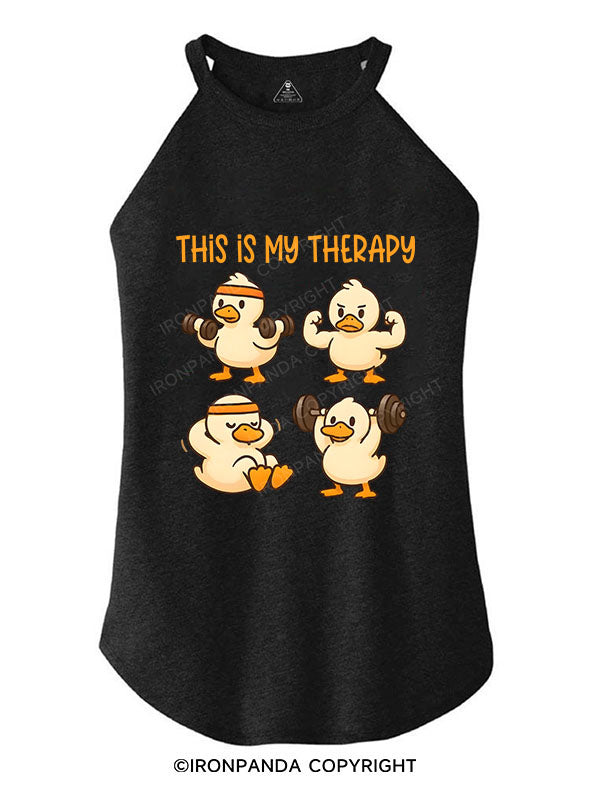 THIS IS MY THERAPY ROCKER COTTON TANK