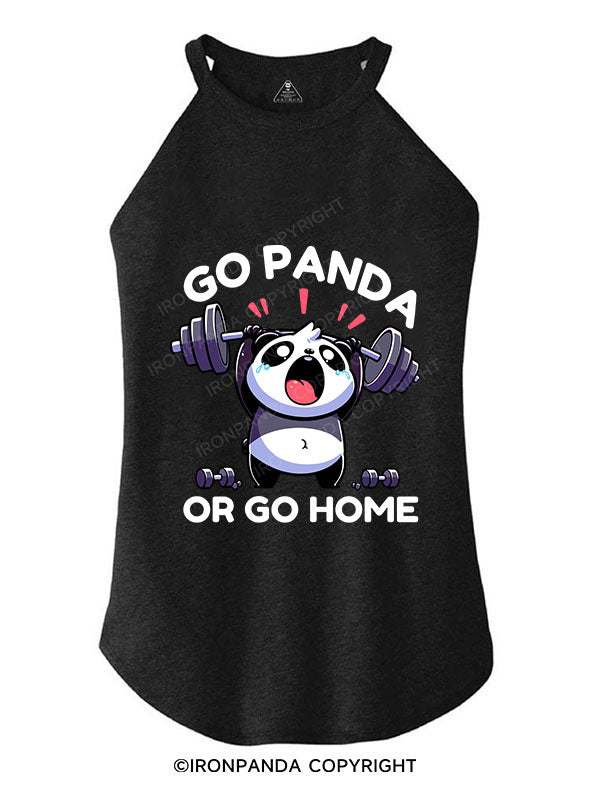 GO PANDA OR GO HOME! TRI ROCKER COTTON TANK