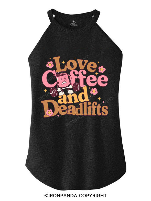 Love Coffee and Deadlifts ROCKER COTTON TANK