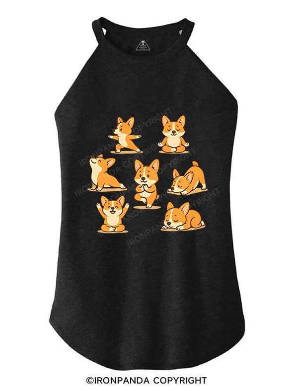 Pawsitive Vibes Only TRI ROCKER COTTON TANK