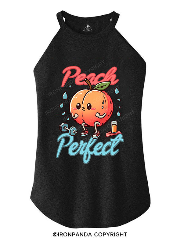 PEACH PERFECT TRI ROCKER COTTON TANK