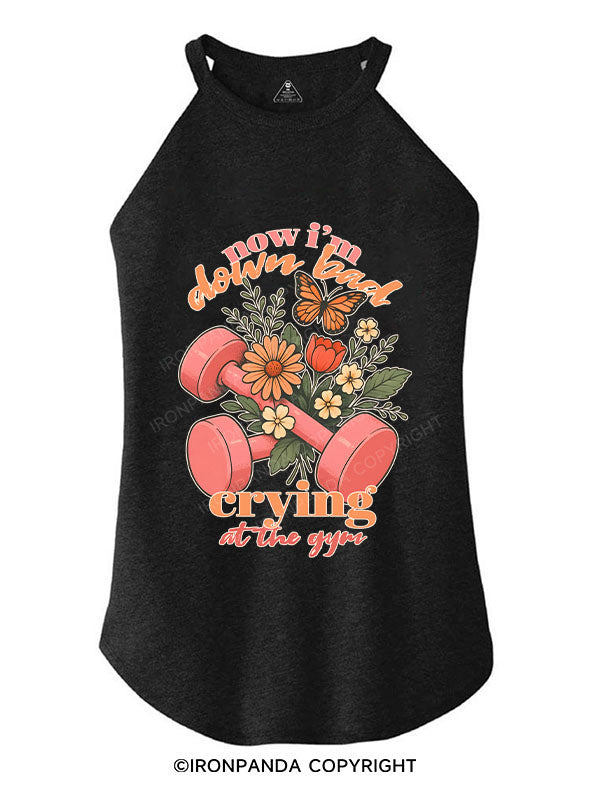 Now I’m down bad crying at the gym TRI ROCKER COTTON TANK