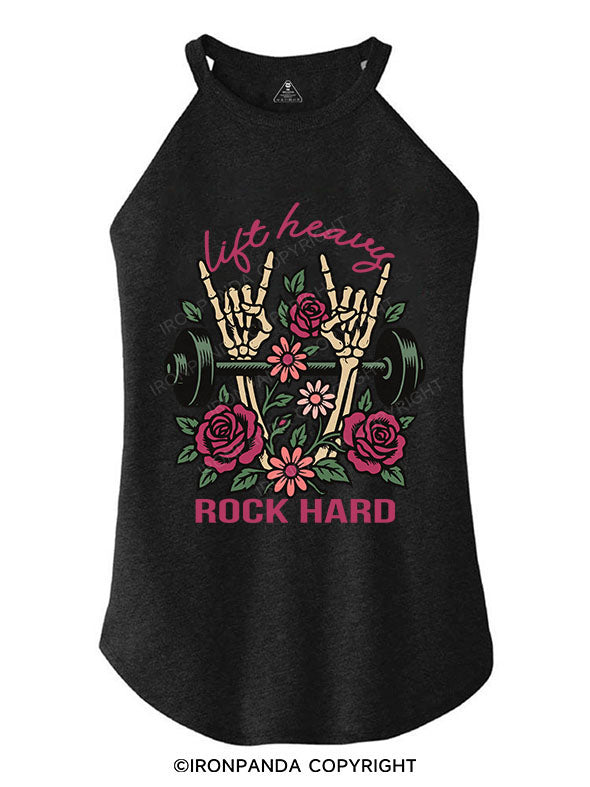 LIFT HEAVY ROCK HARD ROCKER COTTON TANK