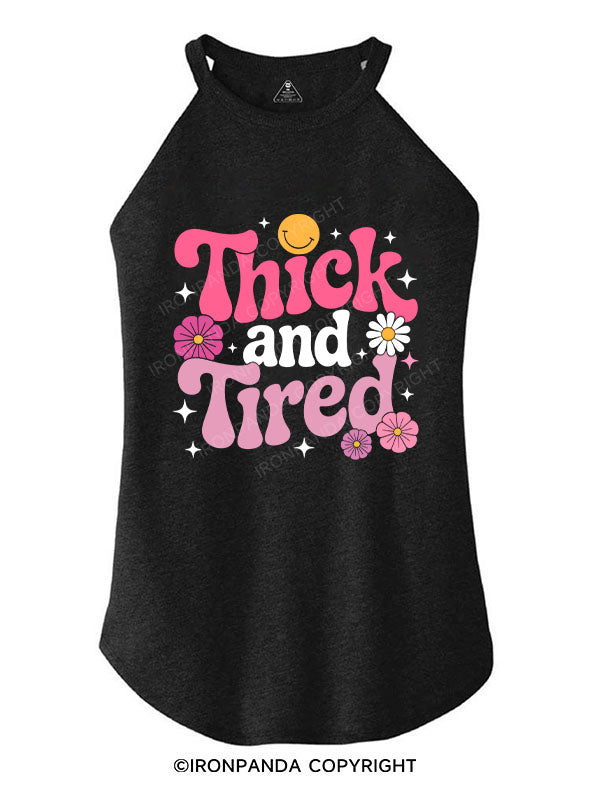 Thick And Tired TRI ROCKER COTTON TANK