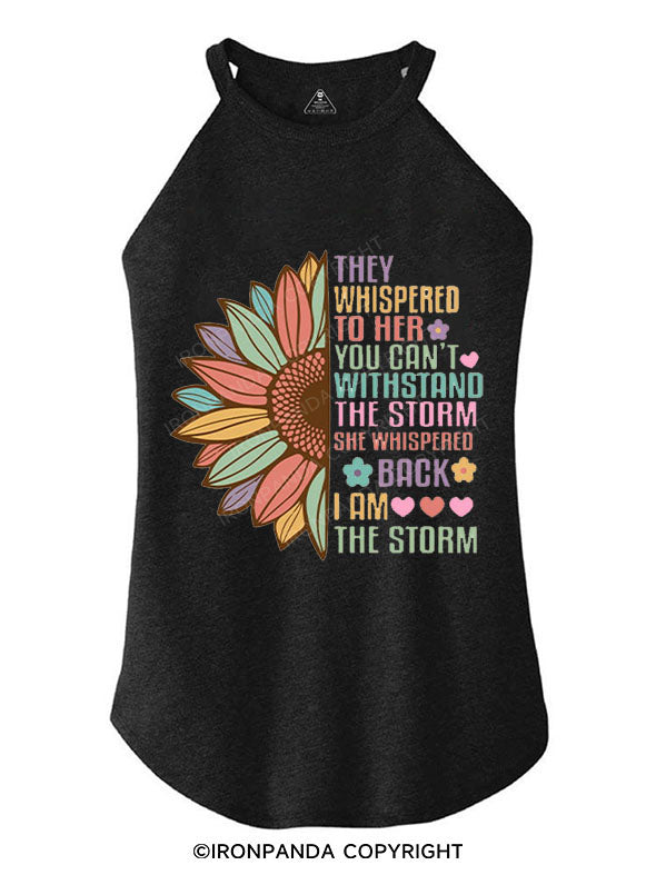 I AM THE STORM TRI ROCKER COTTON TANK