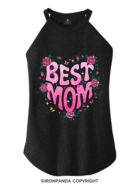 BEST MOM TRI ROCKER COTTON TANK