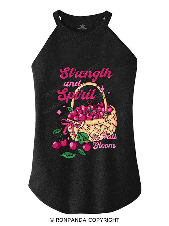 STRENGTH AND SPIRIT IN FULL BLOOM TRI ROCKER COTTON TANK