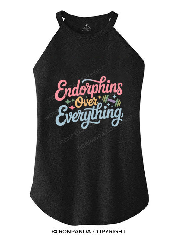 ENDORPHINS OVER EVERYTHING TRI ROCKER COTTON TANK