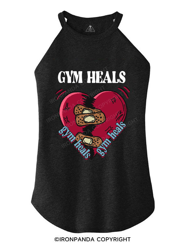 GYM HEALS TRI ROCKER COTTON TANK
