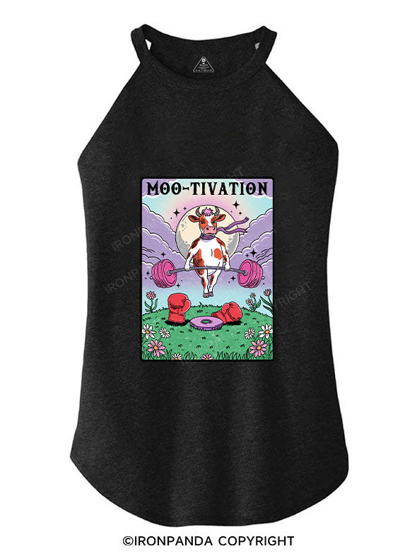 MOO-TIVATION TRI ROCKER COTTON TANK