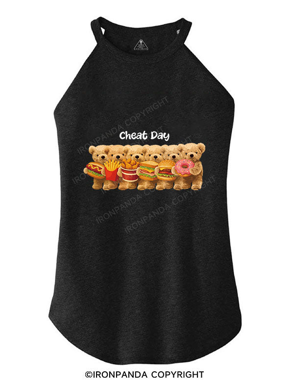 CHEAT DAY TRI ROCKER COTTON TANK