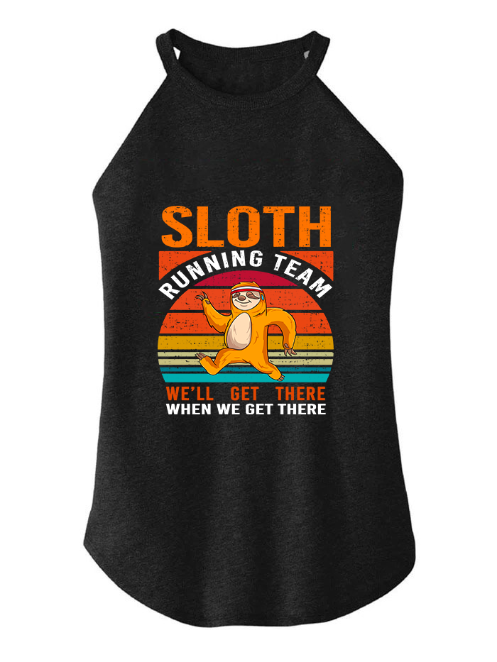 Sloth Running Team TRI ROCKER COTTON TANK