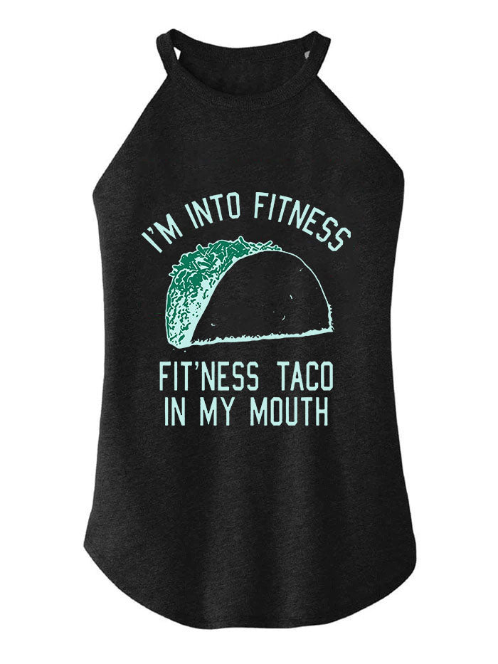 Im into fitness TRI ROCKER COTTON TANK