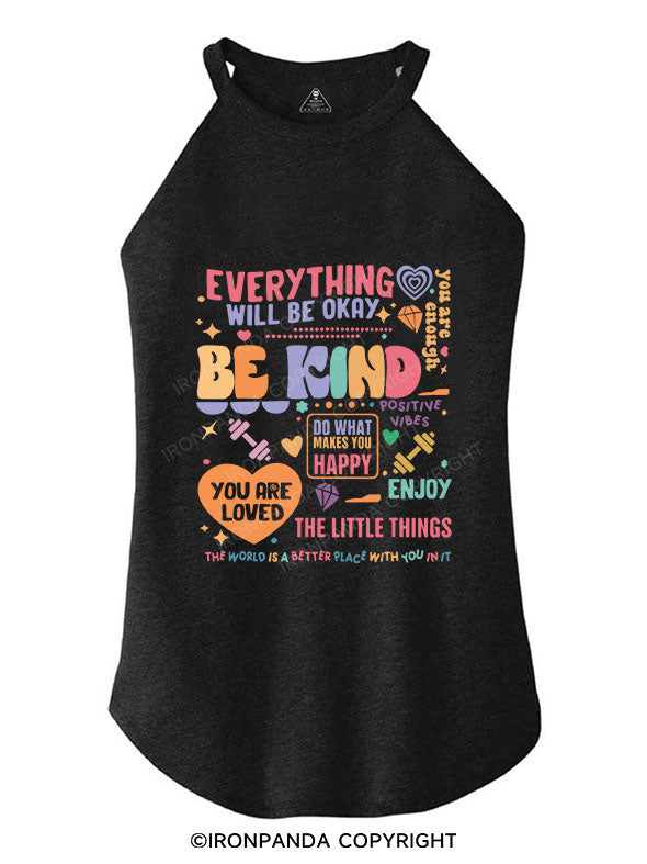 THE WORLD IS A BETTER PLACE WITH YOU IN IT TRI ROCKER COTTON TANK