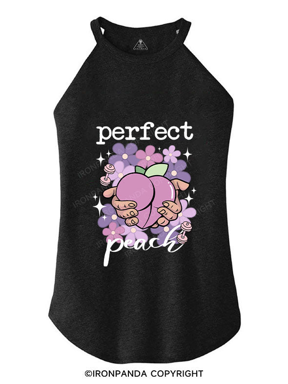 PERFECT PEACH TRI ROCKER COTTON TANK
