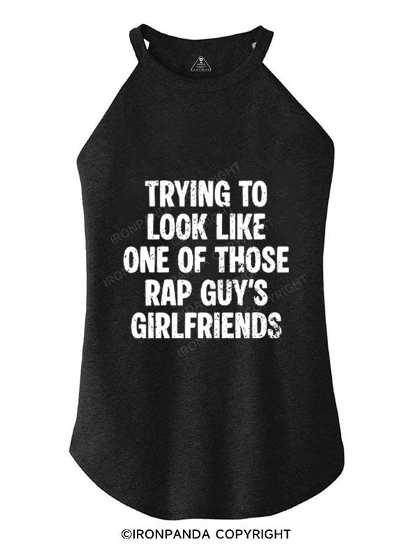 trying to look like one of those rap guy's girlfriends ROCKER COTTON TANK