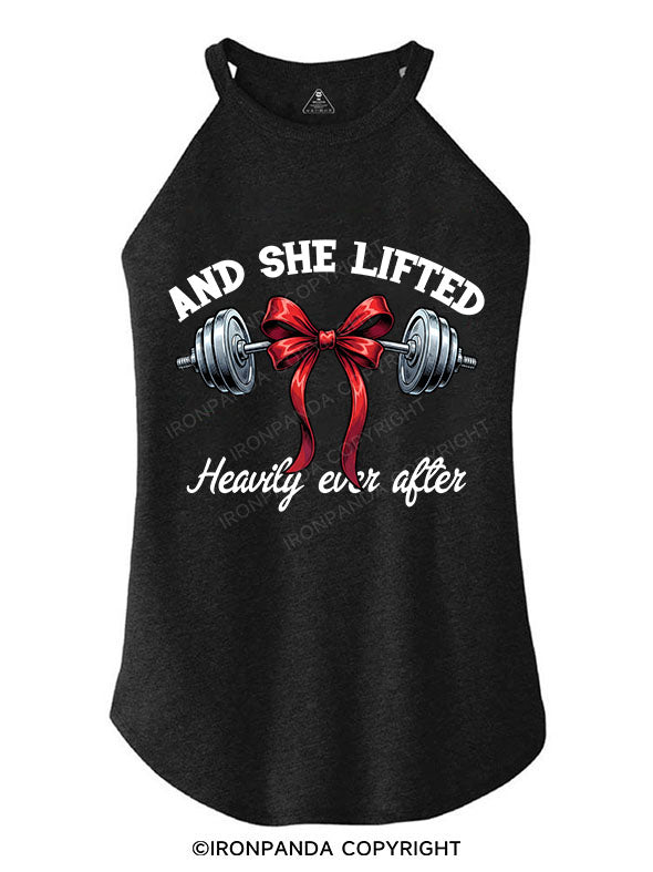 AND SHE LIFTED ROCKER COTTON TANK
