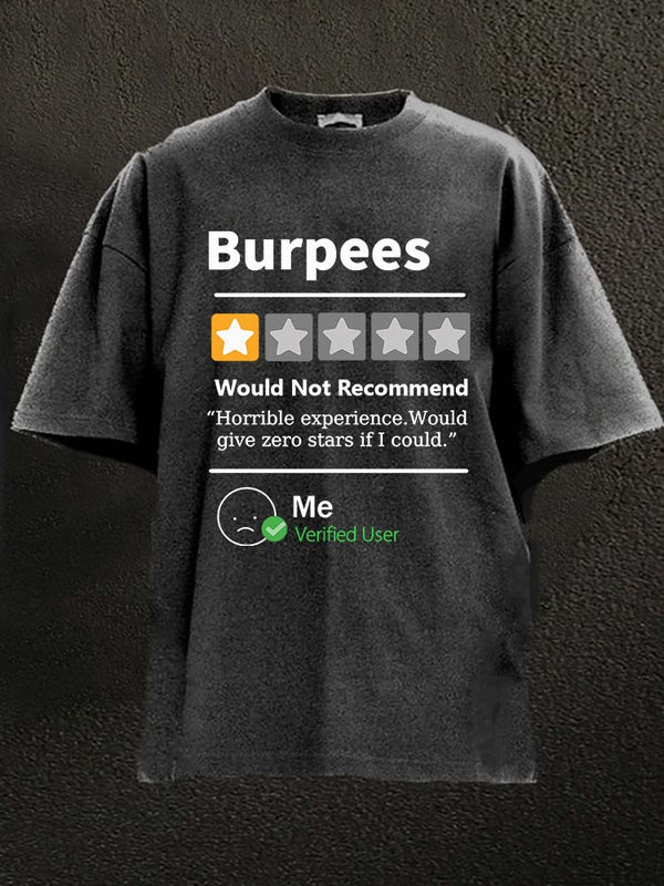 BURPEES REVIEWED Washed Gym Shirt