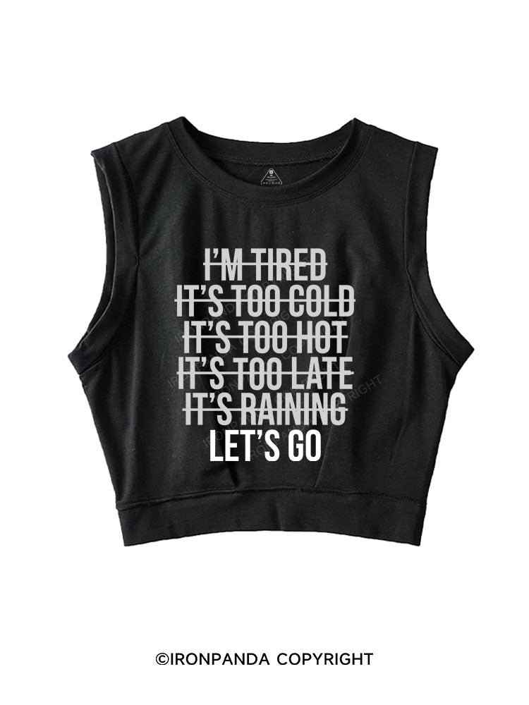 Let's Go Sleeveless Crop Tops