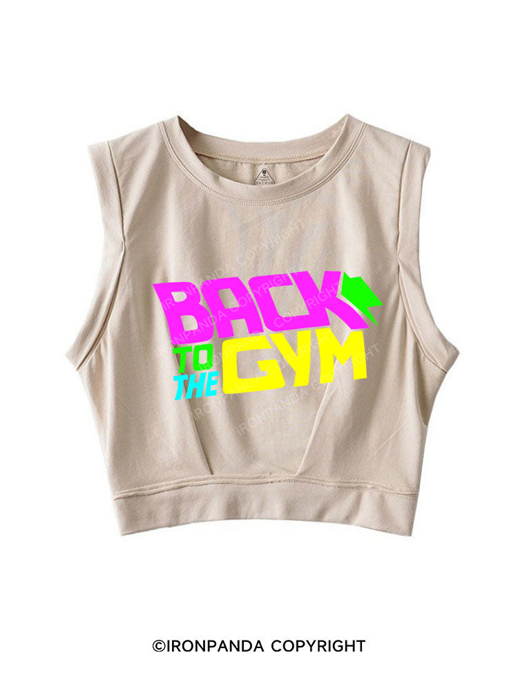 Back to the GYM Sleeveless Crop Tops