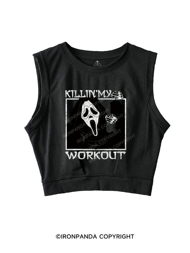 KILLING MY WORKOUT SLEEVELESS CROP TOPS