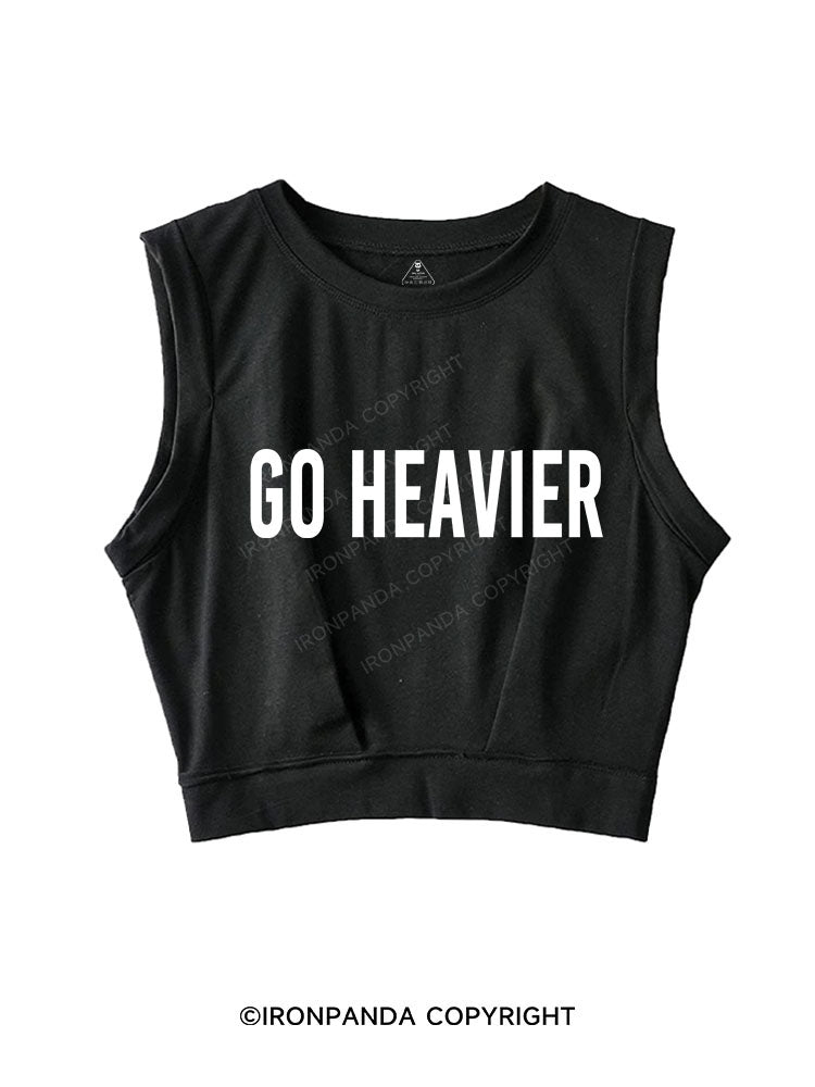 GO HEAVIER SLEEVELESS CROP TOPS