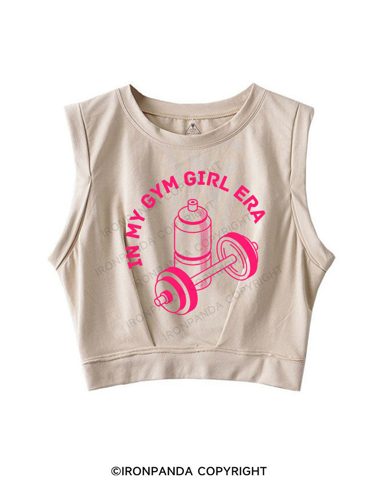 IN MY GYM GIRL ERA SLEEVELESS CROP TOPS
