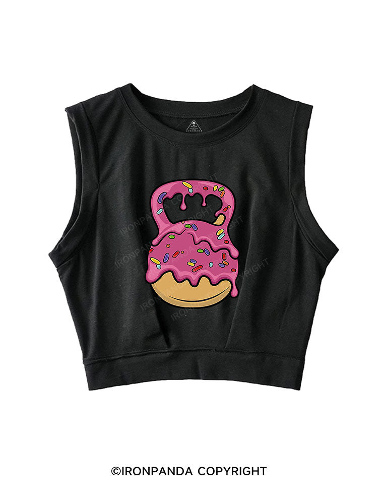 DELICIOUS DONUT KETTLEBELL SLEEVELESS CROP TOPS