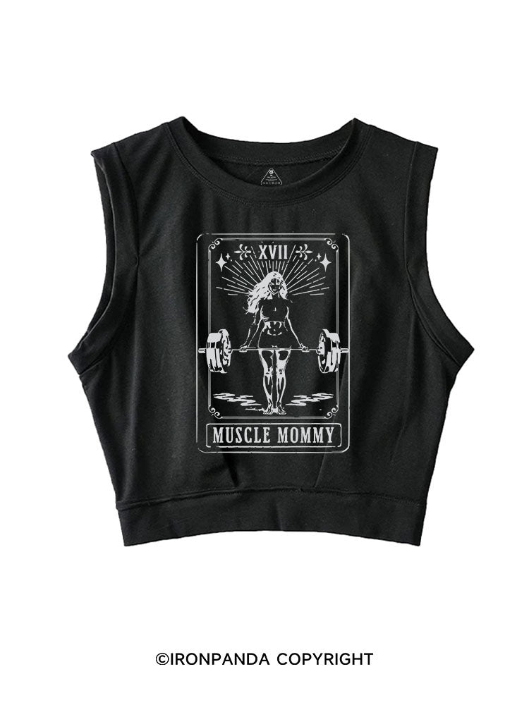 TAROT CARD MUSCLE MOMMY SLEEVELESS CROP TOPS