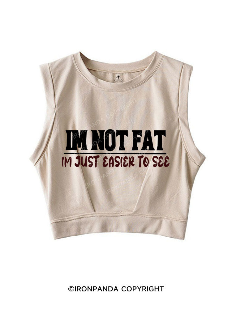 JUST EASIER TO SEE Sleeveless Crop Tops