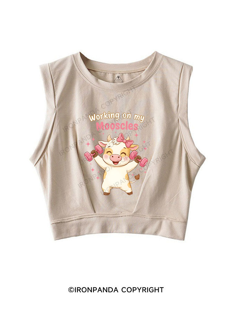 Working on my Mooscles SLEEVELESS CROP TOPS