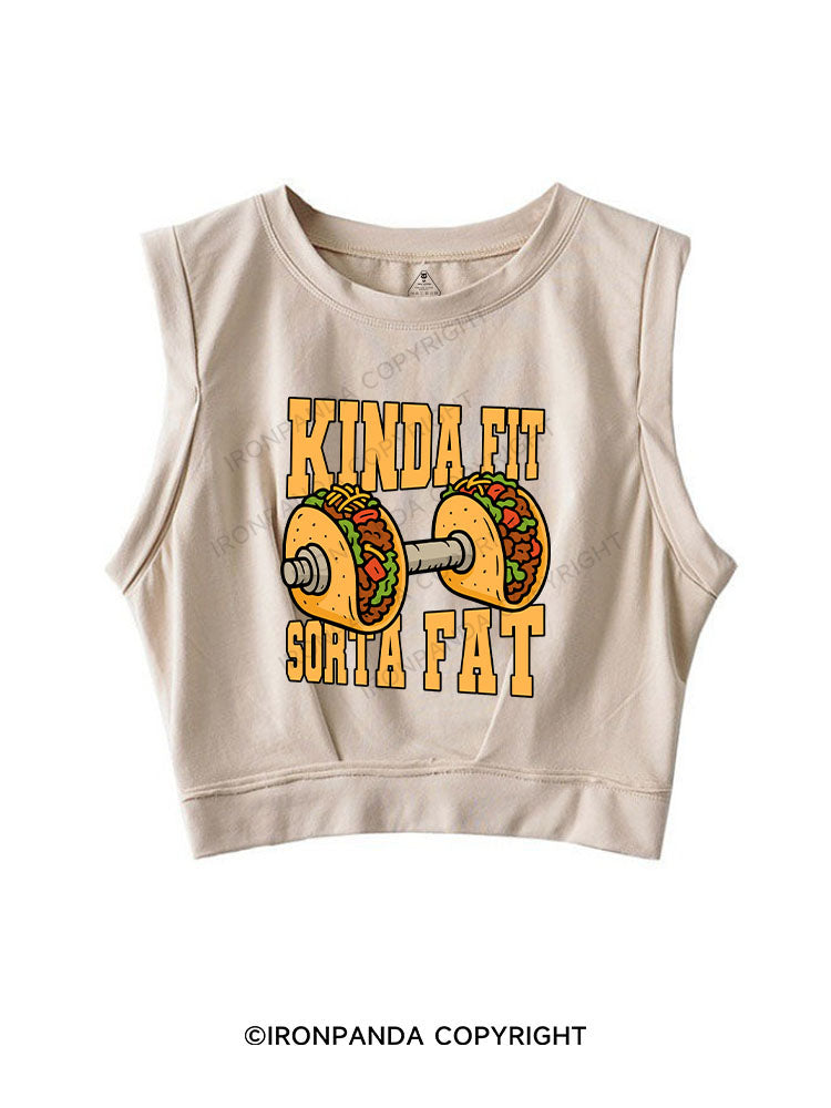 KINDA FIT SORTA FAT SLEEVELESS CROP TOPS