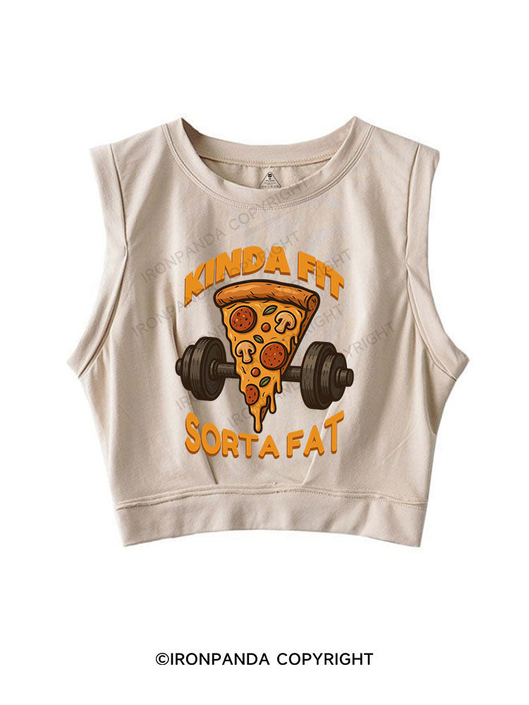 KINDA FIT SORTA FAT SLEEVELESS CROP TOPS