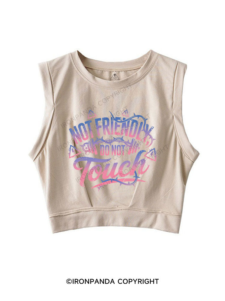 Not friendly, do not touch SLEEVELESS CROP TOPS