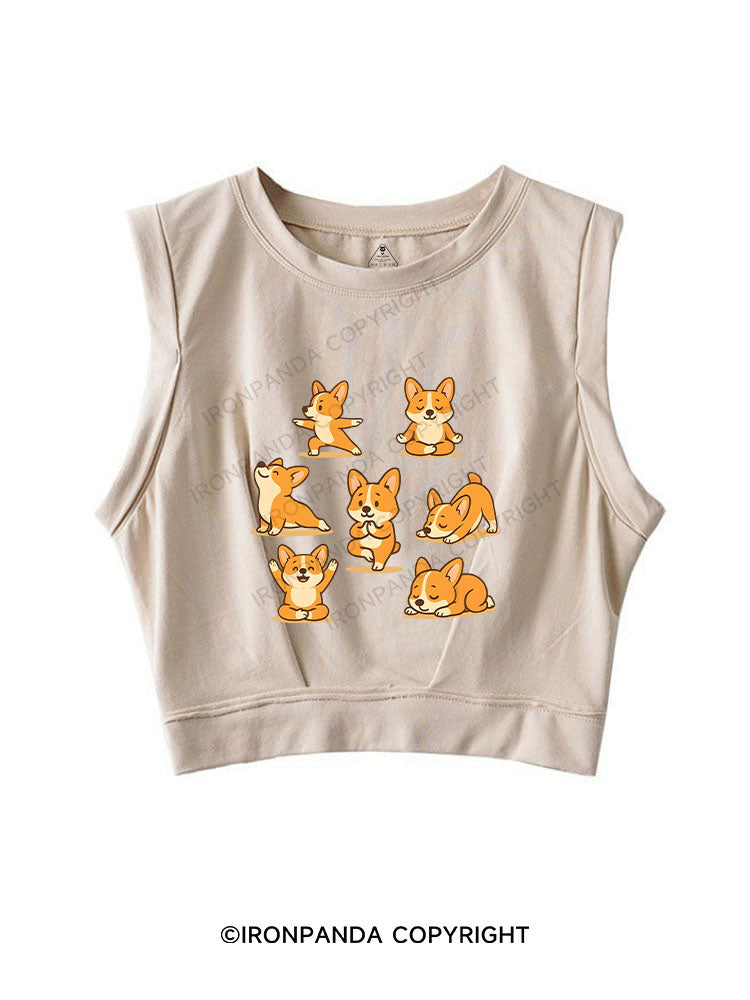 Pawsitive Vibes Only SLEEVELESS CROP TOPS
