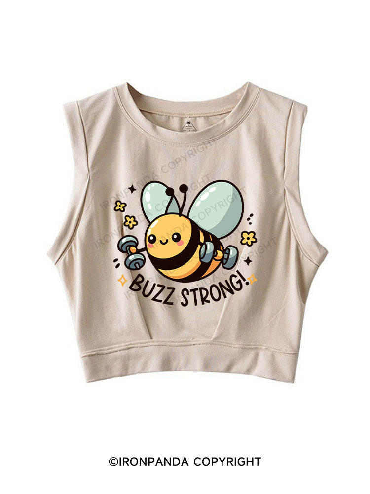 Buzz Strong! SLEEVELESS CROP TOPS