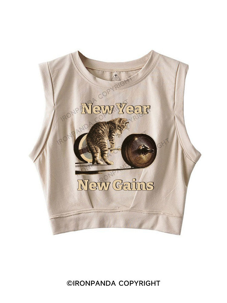 New Year, New Gains SLEEVELESS CROP TOPS