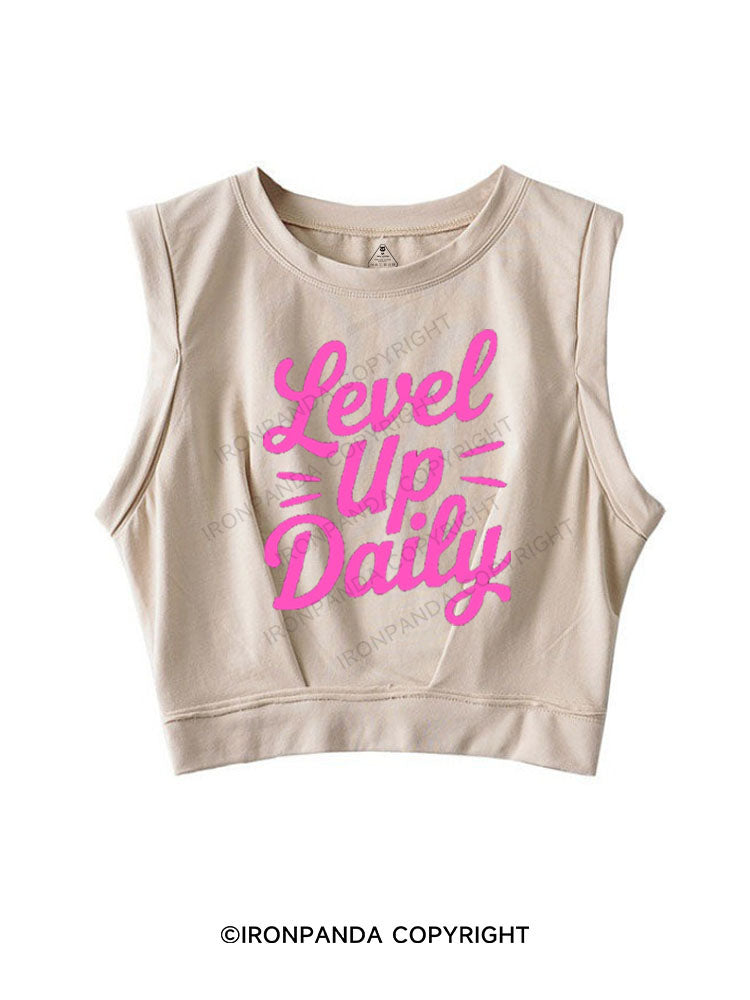 LEVEL UP DAILY SLEEVELESS CROP TOPS