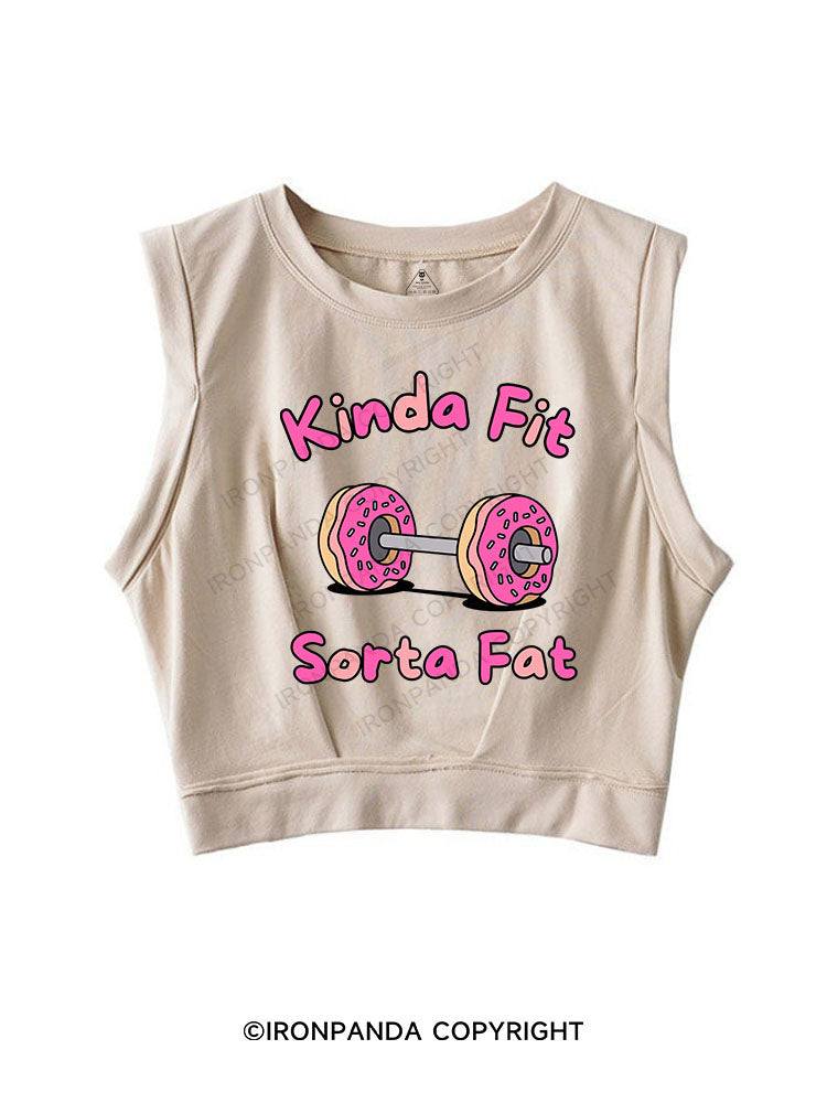 KINDA FIT SORTA FAT SLEEVELESS CROP TOPS