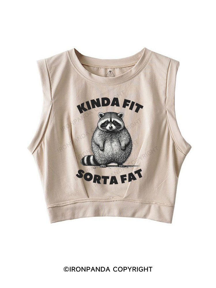 KINDA FIT SORTA FAT SLEEVELESS CROP TOPS