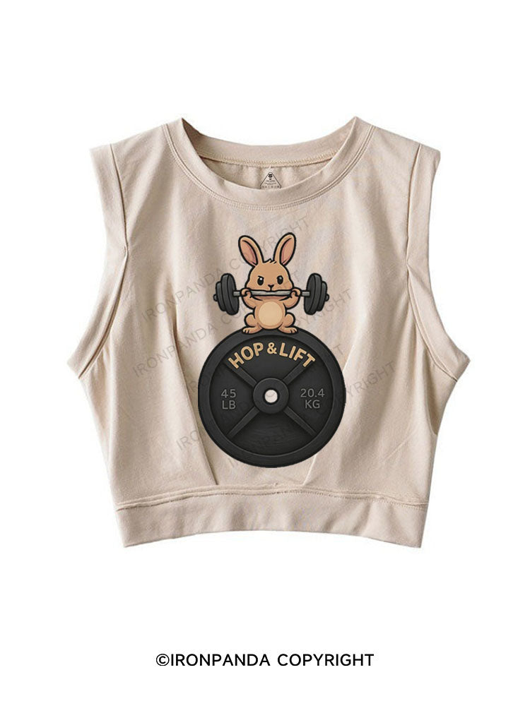 HOP & LIFT SLEEVELESS CROP TOPS