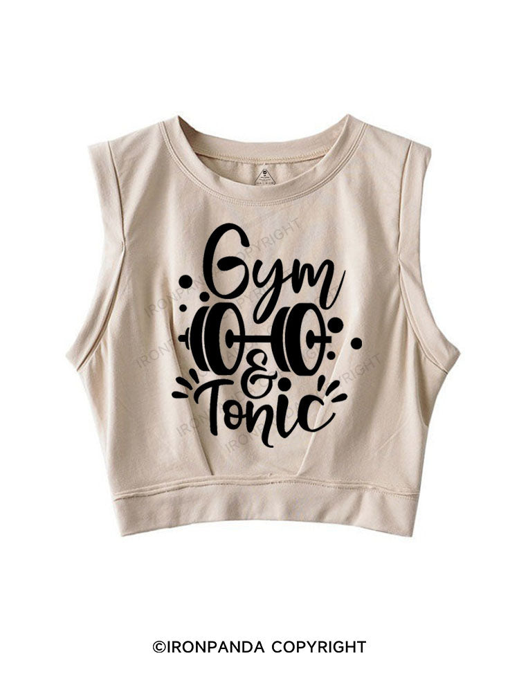 GYM & TONIC SLEEVELESS CROP TOPS