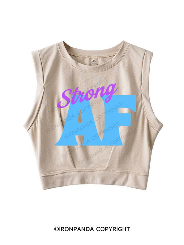 STRONG AF SLEEVELESS CROP TOPS