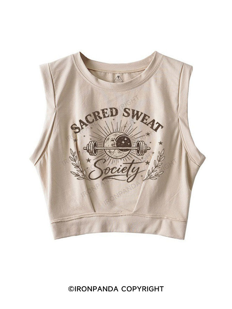 SACRED SWEAT SOCIETY SLEEVELESS CROP TOPS