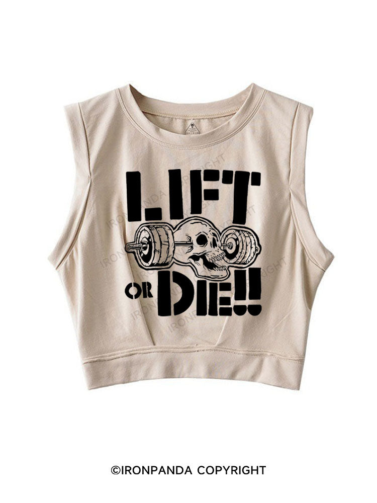 LIFT OR DIE!! SLEEVELESS CROP TOPS